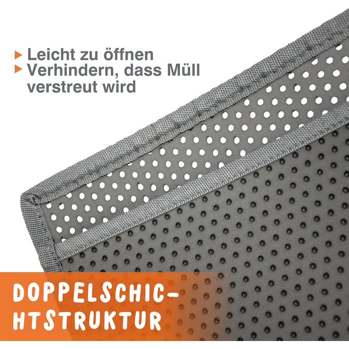 Килимок для котячого туалету Pieviev Katzenklo Matte з дизайном у вигляді стільових сот, вологостійкий, двошаровий (76x61 см)