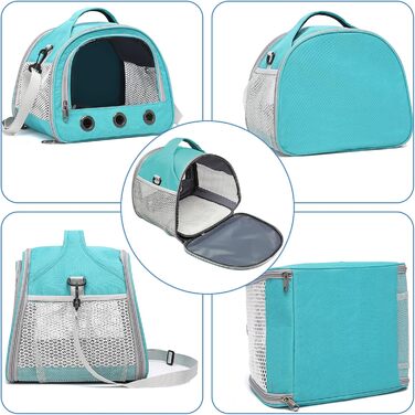 Переноска для дрібних тварин Kleine Haustier-Tragetasche 30x27x21 см: для морських свинок, щурів, птахів