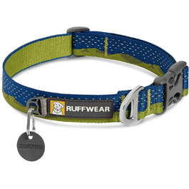 Нашийник для собак RUFFWEAR Crag, світловідбиваючий, зручний, для щоденного використання, зелений, 28–36 см