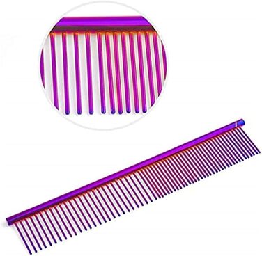 Професійні ножиці для грумінгу собак, набір, прямі та вигнуті ножиці для собак, 7 дюймів (фіолетовий)