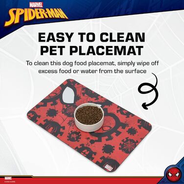 Підставка для годування собак Marvel Comics Spiderman: неслизька основа, силікон, захист від протікання