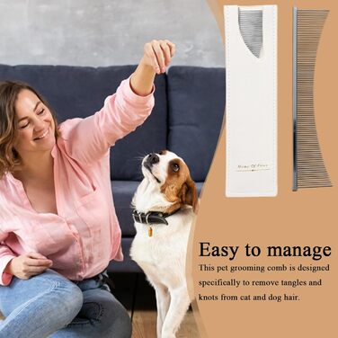 Гребінець для котів Flohkamm: догляд за шерстю, видалення ковтунів, для довгошерстих порід, щоденний догляд, після купання, сріблястого кольору