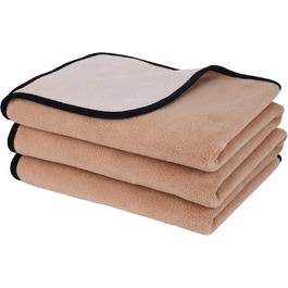 Водонепроникний коврик для собак PETTOM 100x75 см, м'який коврик для великих і маленьких собак, захисний коврик для дивана, ліжка, автокрісла, меблів - прання до 30°C (M, верблюжий)