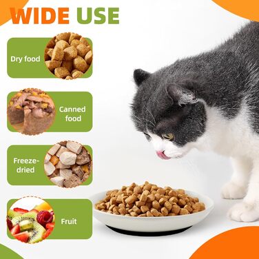 Набір мисок для котів GMMG, 6 шт. з кераміки, плоскі, для корму, миски для котів