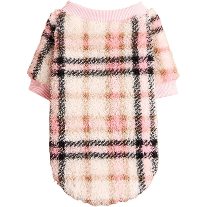 Теплий зимовий пуловер для собак Jecikelon з візерунком, розмір L, для маленьких собак, м'який, комфортний, для котів та собак