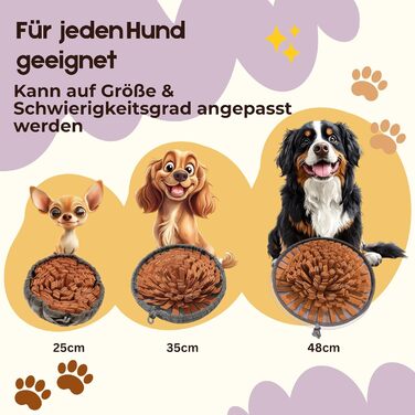 Килимок-нірка для собак: інтелектуальна іграшка та засіб для зайнятості, миючий, нековзний, регульований розмір. Іграшка для собак з мішечком для ласощів та екологічною упаковкою