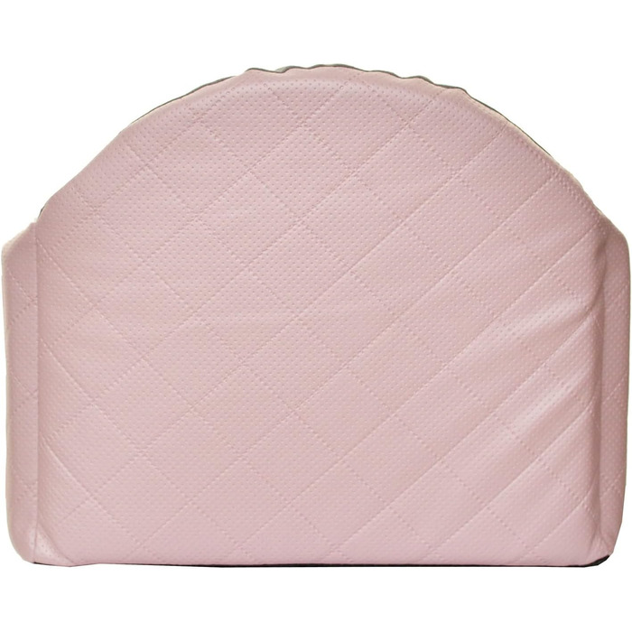 Автоматичний автокрісло для собак 2в1 | Універсальний автокрісло для собак та котів на заднє та переднє сидіння | Крісло-ліжко для собак та котів | Штучна шкіра, плюш | 48 x 48 см (Рожевий)