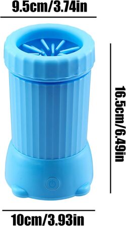 Автоматичний мийка лап для собак: USB-зарядка, для середніх собак, блакитна