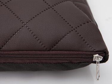 М'яке ліжко для собак Eite: комфортне халатне ліжко для домашніх тварин 54x37 см, коричнева еко-шкіра