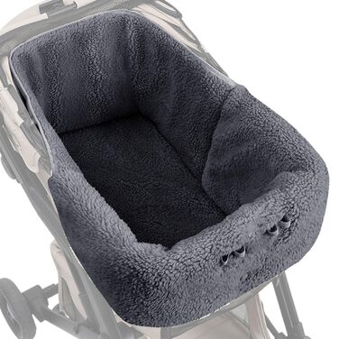 Матрац для тварин у візочок – зимова подушка для собак та котів, магнітна, для цуценят, кошенят, у подорожах, на прогулянках, в авто, до ветеринара, сірий