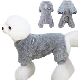 Пуловер для собак, теплий зимовий пуловер для маленьких собак, флісовий пуловер для цуценят, одяг для собак, пуловер для домашніх тварин для маленьких та середніх собак (L)