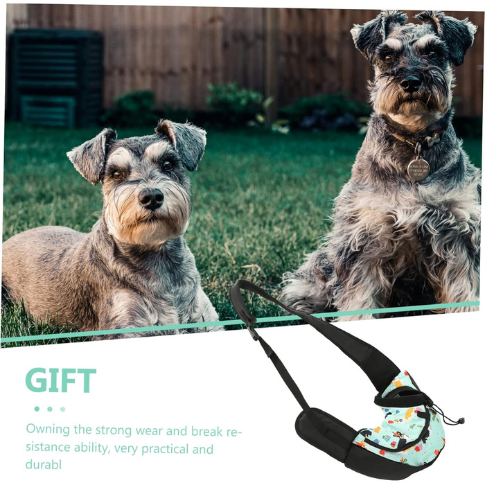 Сумка-переноска для собак ERINGOGO, дихаюча, через плече, регульована, для подорожей та прогулянок, зелений (жовтий)