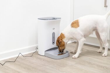 Автоматична годівниця для тварин TRIXIE TX8 SMART 2.0, 4,5 л, біло-сіра