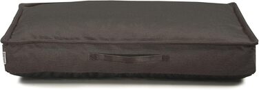 Килимок для собак Sesto Senso Premium, прямокутний, з Memory Foam, знімний чохол, сірий, 100x70 см, модель 1