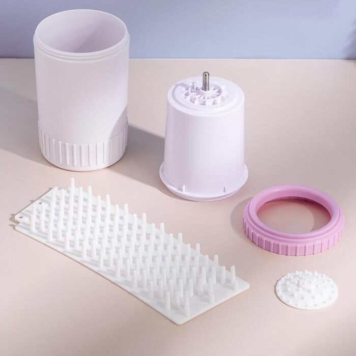 Мийка для лап собаки, портативна накладка для лап, пристрій для чищення лап, мийка для собак, чашка-мийка для лап, рожева