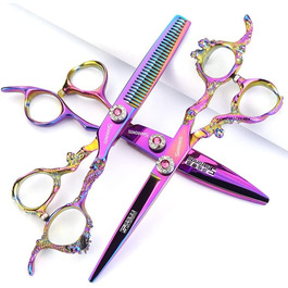 Професійний набір для стрижки волосся 8 дюймів, професійна машинка для стрижки, ножиці для перукарів (8 дюймів), набір ножиць 6 дюймів (3 шт.)