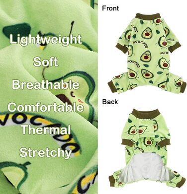 Піжама для собак: теплий комбінезон для Yorkie/Chihuahua, банан, зручний, XXS