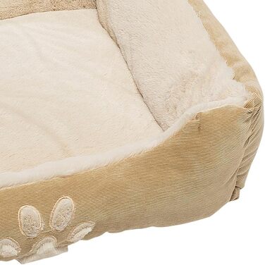 М'яке ліжко для собак та котів, бежеве, 60x50 см