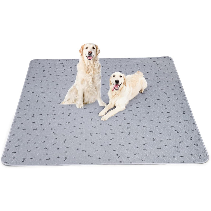 2 шт. вбиральні пелюшки для цуценят, 80x92 см, водонепроникні та миючі. Пелюшки для навчання цуценят, килимок для собак з неслизьким покриттям 80x92 см (2 шт.) (168x125 см (1 шт.))