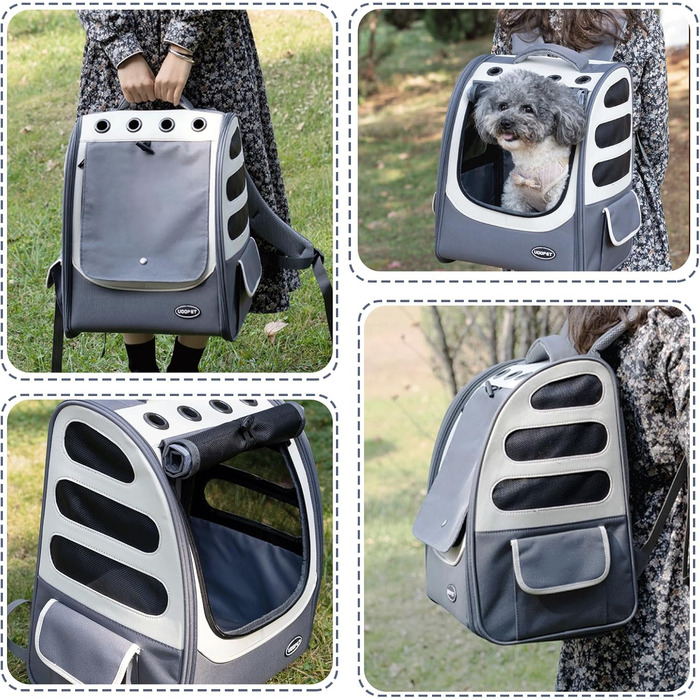 Рюкзак для тварин Galatée: зручний, дихаючий, для подорожей та прогулянок (синій)