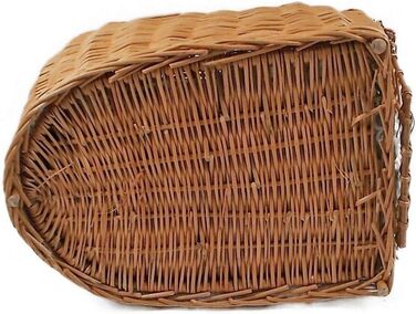 Транспортний кошик з плетива з подушкою 40x32x40 см, клітка для кота/собаки