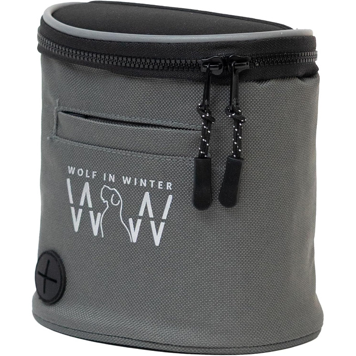 Сумка для ласощів Quickdraw для собак – сумка для дресирування з тримачем клікера та диспенсером для відходів – зручна сумка для ласощів для собак – міцна, світловідбивна (Чорна)