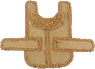 Зимова куртка для собак, тепла, вітронепроникна, пуловер для маленьких собак, теплий флісовий плащ для середніх та великих собак (Колір: Коричневий, Розмір: XXL)