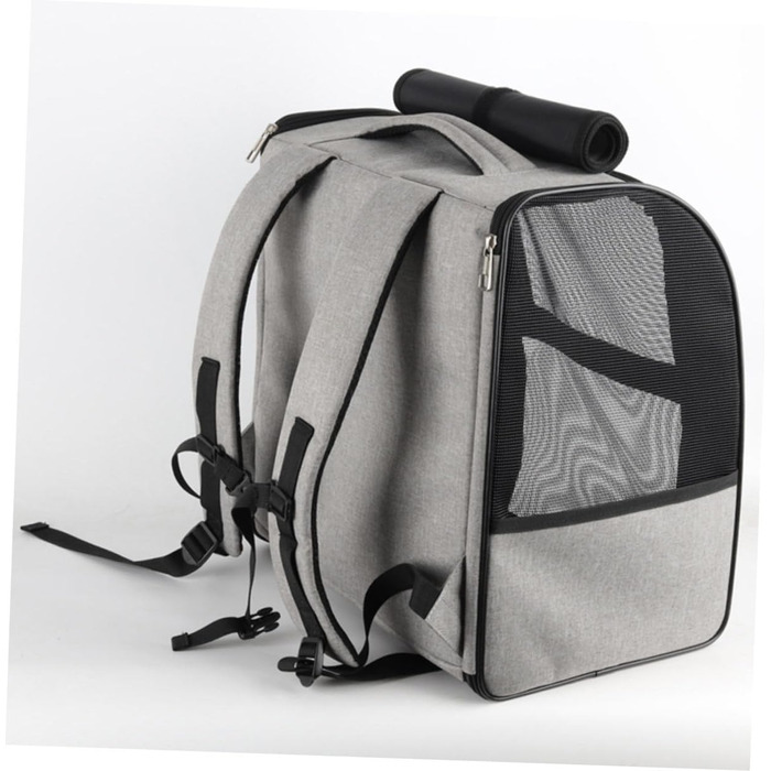 Рюкзак-переноска для котів Garvalon з дихаючого Оксфорду, великої місткості, практичний, для транспортування котів та маленьких домашніх тварин, з боковими кишенями, зручний та міцний для подорожей