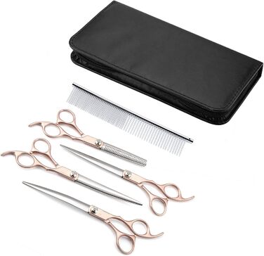 Набір для грумінгу домашніх тварин: ножиці для собак та котів, нержавіюча сталь