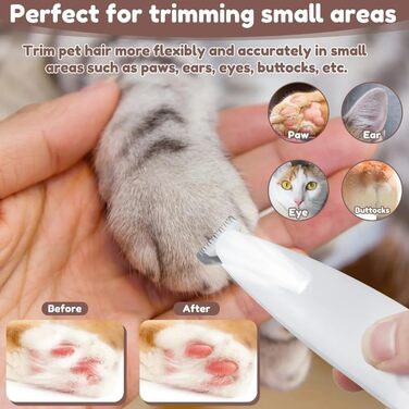 Триммер для собак PawTrim Pro - безболісний догляд за подушечками лап, електричний (2 шт.)