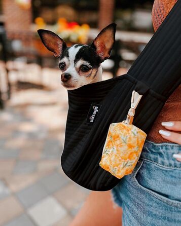 Сумка-переноска для собак NATUYA, чорна, водонепроникна, для прогулянок та подорожей