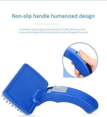 Інструмент для видалення шерсті для собак та котів - щітка для догляду за шерстю