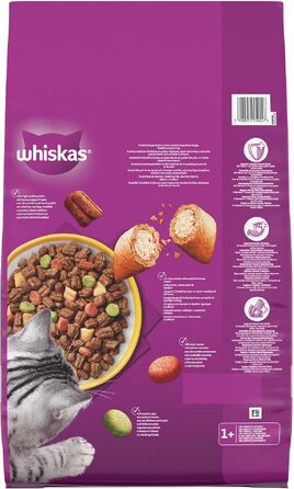Сухий корм для дорослих котів Whiskas з куркою, 7 кг