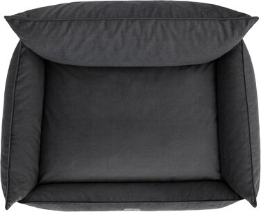 Лежанка для собак та котів, лежанка-софа, лежанка для тварин, лежанка для собак, 64 x 49 см, бежева, еко-льон