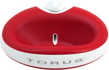 Автоматична поїлка Torus Pet Mini 1 л, червона, з фільтрацією, для котів та малих собак, портативна, антимікробна, BPA Free