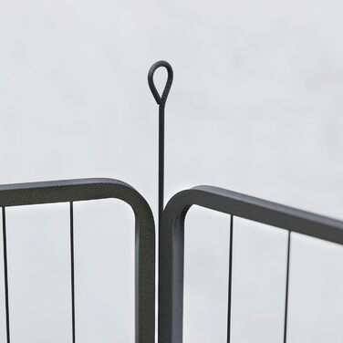 PawHut Клітка для цуценят та собак 6-ти кутова, з 6 грат, з дверцятами, захисний тент, 100 см, для дому та вулиці