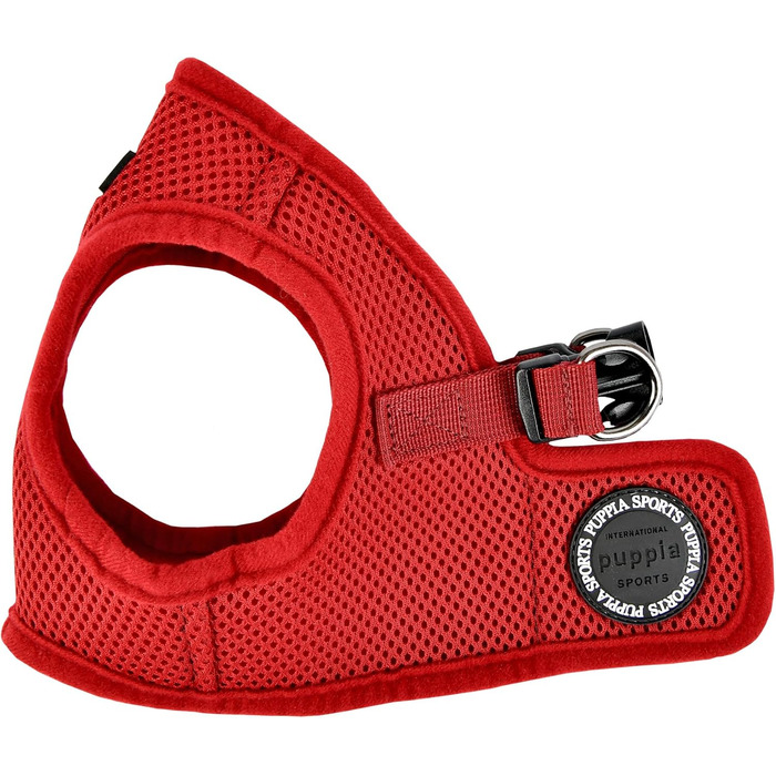Нагрудник для собак Puppia (XL, бордовий) - м'яка жилетка, підходить для цуценят та собак середніх розмірів. Антирізний нагрудник.