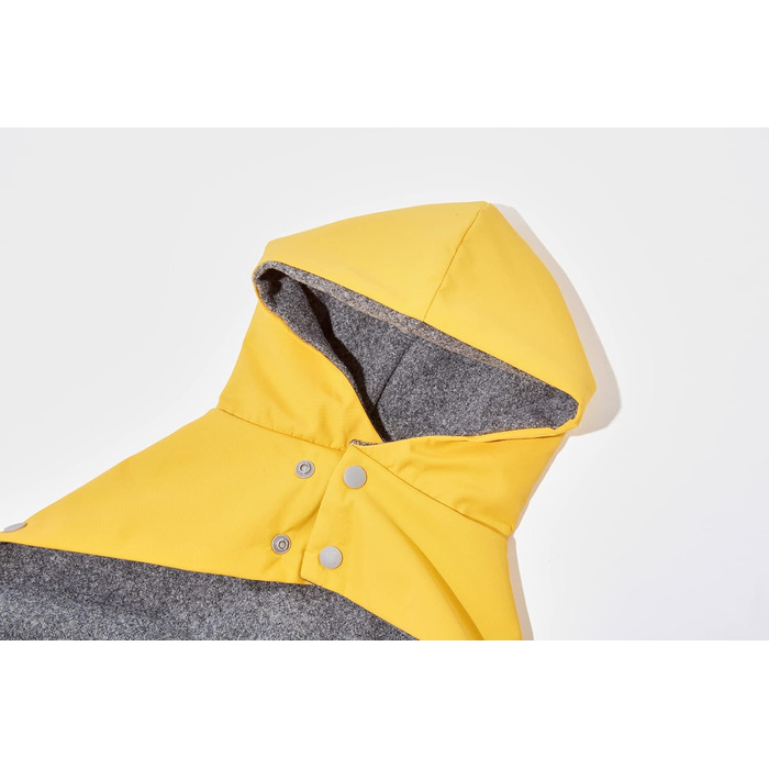 Водонепроникний дощовик Yigi з капюшоном та отвором для шлейки, з флісовою підкладкою, теплий, дихаючий, для собак, великий