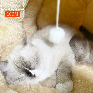 Galatée Ліжко для котів і собак L, сіре, знімна та прана подушка, м'яке і затишне місце для кошенят і цуценят