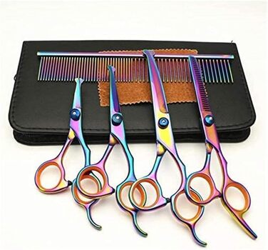 Професійні ножиці для собак: вигнуті ножиці, ножиці для грумінгу, професійний набір для догляду за тваринами