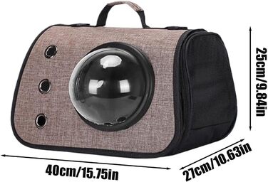 Транспортна сумка для кота/собаки: переноска для кота, переноска для собаки, дорожній аксесуар для тварин, складана переноска для маленьких та середніх котів/собак (Сірий)