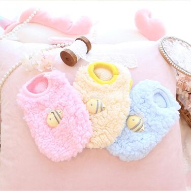 FLAdorepet Комплект одягу для собак та котів (3 шт.) для Чихуахуа, Йоркширського тер'єра, теплий фліс, для зими, для маленьких цуценят, XXS (вага 0,5–0,9 кг)