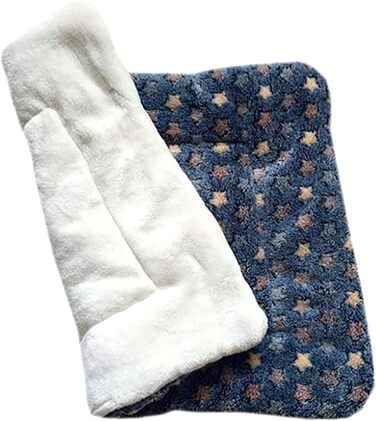 М'яка тепла флісова ковдра для собак та котів, велика, блакитна