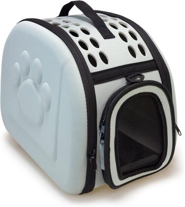 Сумка-переноска для тварин Arquivet сірого кольору, 42x27x32 см, для собак, котів, цуценят, дорослих тварин, рюкзак з вентиляцією