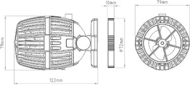 SunSun CW-140 циркуляційна помпа для акваріума 40 Вт, 1200-15000 л/год, регульована хвиля, денний і нічний режими
