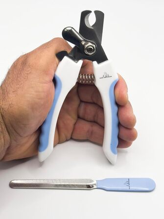 Набір для стрижки та підпилювання кігтів для собак та котів H&A Petcare, професійний, для всіх порід та розмірів, компактний, блакитний