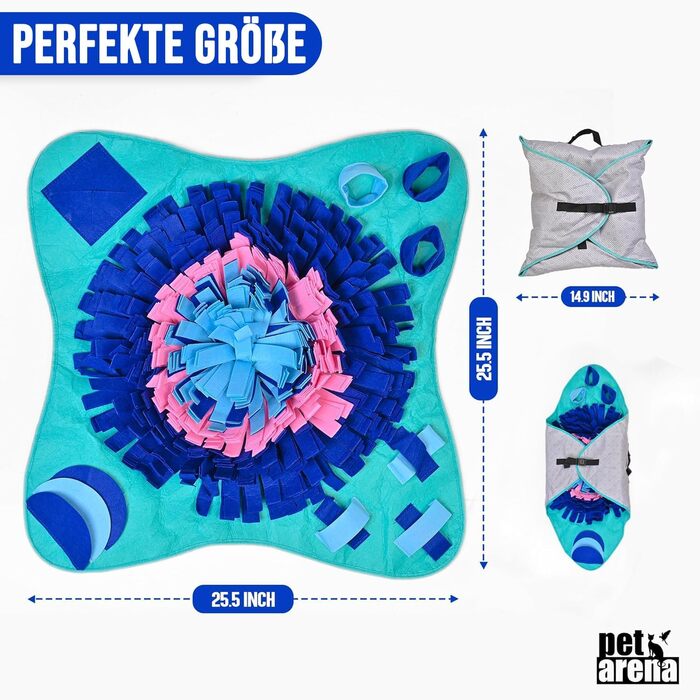 PET ARENA Килимок для собак - килимок для нюхання, інтелектуальна іграшка, великий розмір, багато кольорів