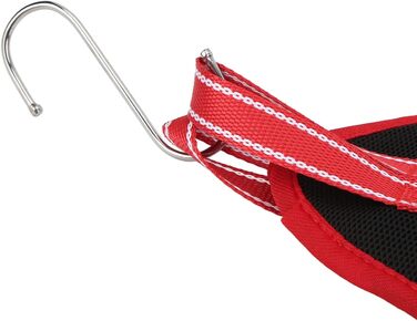 Гамак для грумінгу собак EVTCAN з вентиляцією та товстим шаром, набір з гребінцем для видалення когтів (червоний, M)