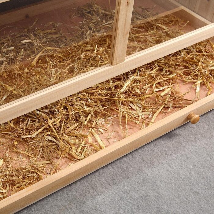 Клітка для гризунів Melko Nagervilla: 3-ярусна дерев'яна клітка для хом'яків та мишей, 117 x 63 x 58 см, з 2 пандусами