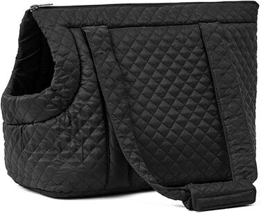 Сумка-переноска для тварин, легка подорожня сумка на осінь та зиму, компактна бавовняна переноска для собак, портативна степкова переноска, портативна переноска для котів та собак з однією лямкою, чорна